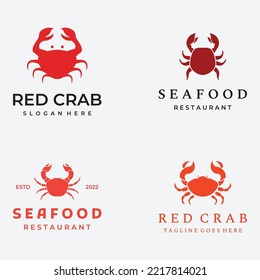 Abstract crab or seafood logo for business, restaurant and shop.