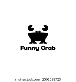 abstract crab silhouette logo design vector illustration