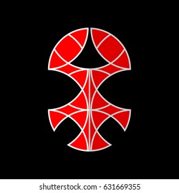 Abstract crab vector logo.