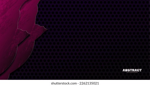 Abstract crack metal purple color background vector