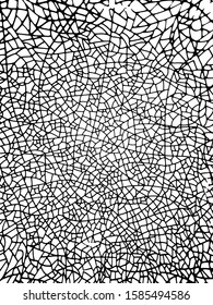 Abstract crack pattern for textural background. Vector illustration. 