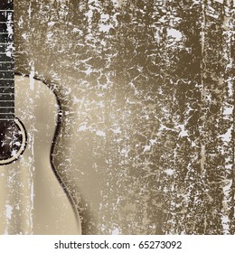 abstract cracked background classical guitar