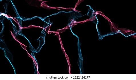 Abstract cracked silk texture and thunder shape on isolated background. Perfect for clothing, wallpaper, art, warping, and background.