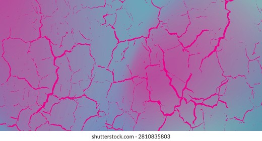Abstract cracked texture background featuring colorful gradient surface with distressed pattern and modern artistic style.
