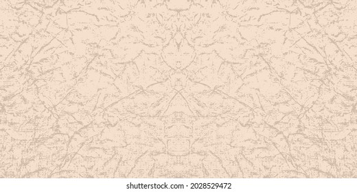 Abstract craft texture of crumpled paper, background and wallpaper. Beige vector illustration.