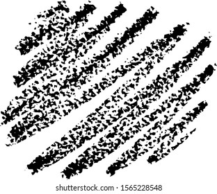 Abstract crayon on white background. Black crayon scribble texture. Wax pastel spot. It is a hand drawn. Black abstract crayon background.