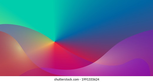 abstract Crazy color background with  gradient. curvy, flowing. suitable for banner, poster, landing page, wallpaper, home screen, theme. vector eps10
