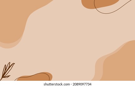 Abstract cream background of doodle shapes, lines on purple background with blank space in center for text. Minimalist pastel background.