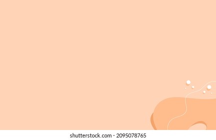 Fondo de color crema abstracto de formas de doodle, líneas sobre fondo pastel con espacio en blanco en el centro para el texto.