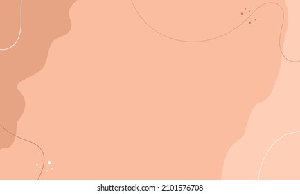 Abstract cream background of doodle shapes, lines on white background with blank space in center for text. For web design, social media post, banner, business card, invitation, flyer or presentation.