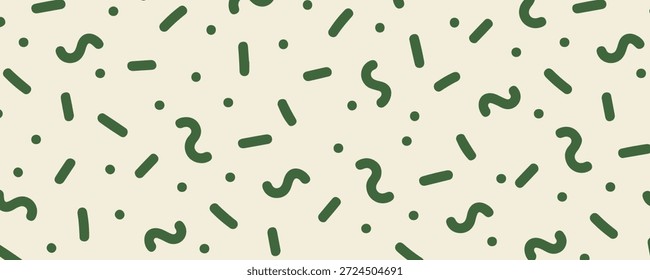 Fondo crema Abstractas con letras verdes al azar