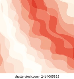 Abstract cream and brown gradient wave simple background. Vector illustration.