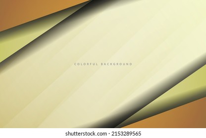 Abstract cream color overlap layer background vector