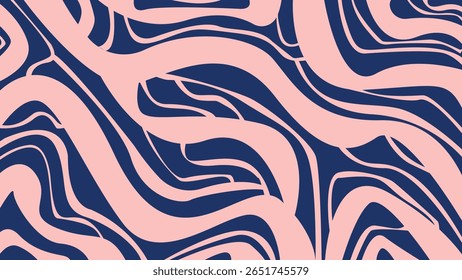 Abstract cream and coral background with flowing curved lines and layered shapes. Great for creative design, print, and contemporary digital projects.