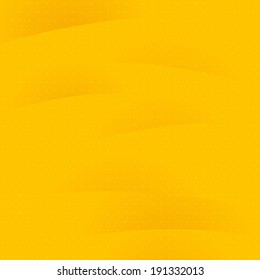 Abstract creased background with faceted surface and dots - yellow color.