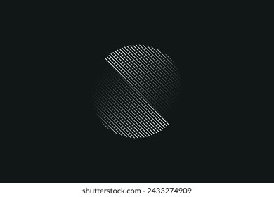 Abstract Creation with Diagonal Geometric Line Background Icon, available as a logo.