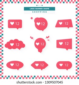 Abstract creation of new style likes banners. You can use for ad, online shopping, social communication, strategy to sell. vector eps10