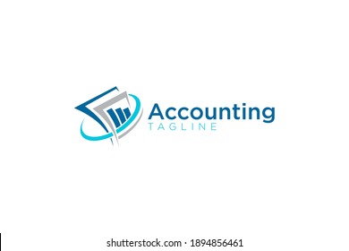 abstract creative accounting logo design