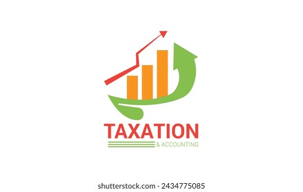 abstract creative accounting logo design vector illustration.