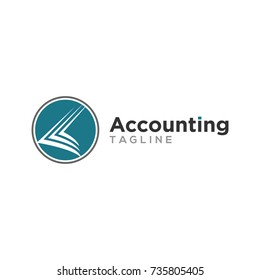 abstract creative accounting logo design