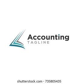 abstract creative accounting logo design