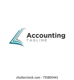 abstract creative accounting logo design