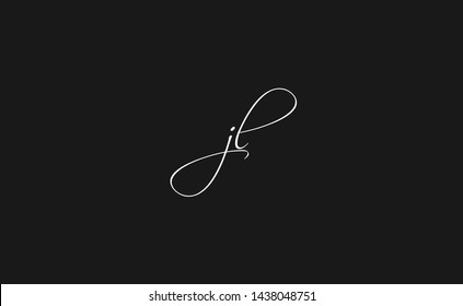 Abstract and creative alphabet letters JL logo