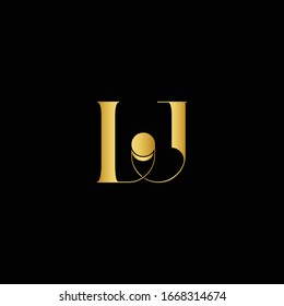 Abstract and creative alphabet letters JL,LJ.J and L logo