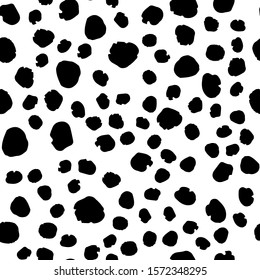 Vector Monochrome Seamless Texture Black White Stock Vector (Royalty ...