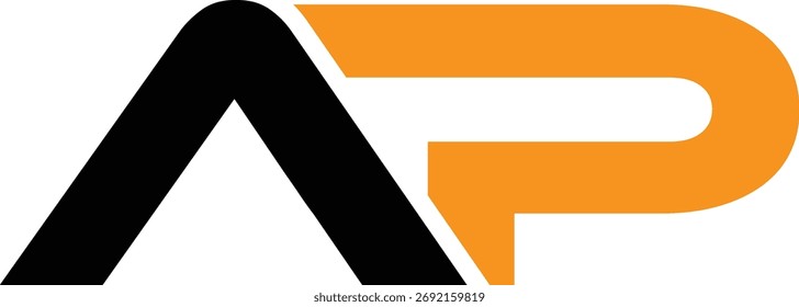 
Vector creativo abstracto del logotipo de la letra del AP.