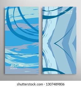 Abstract creative artistic background, brush strokes. Template for greeting card, invitation. Rough drawn scribbles doodles trendy design. Anniversary, birthday, wedding, party, social media banners