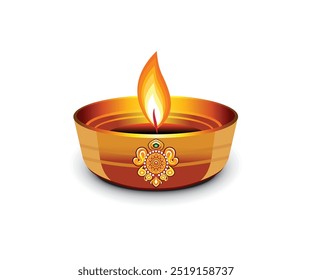 abstract creative artistic golden deepak vector illustration