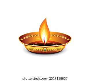 abstract creative artistic golden deepak vector illustration