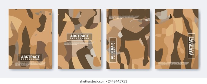 Abstractas conjunto de Plantilla artística creativa. Diseño de portada universal para informe anual, folleto, folleto, presentación, folleto, revista, historia. Ilustración vectorial.