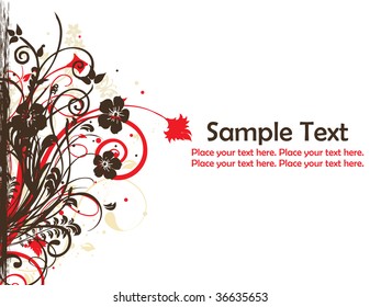 abstract creative artwork background with sample text