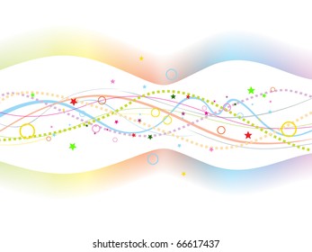 abstract creative artwork background, vector illustration