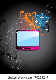 abstract creative artwork background, vector illustration