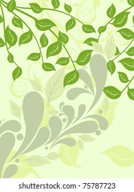 abstract creative artwork concept background for go green