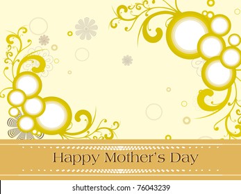 abstract creative artwork pattern greeting card for mother day celebration