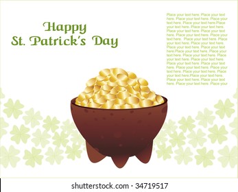 abstract creative artwork for st. patrick's day