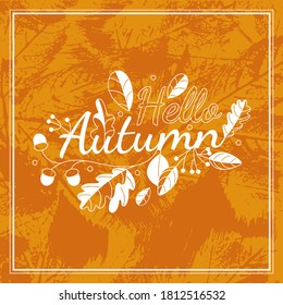 Abstract creative autumn template. Good for poster, card, invitation, flyer, cover, banner and brochure.