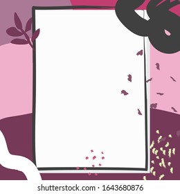 Abstract creative background for banner, poster, greeting card, cover, flyer, invitation. Bright geometric vector texture with scribbles, ink, brush strokes. Illustration for design.