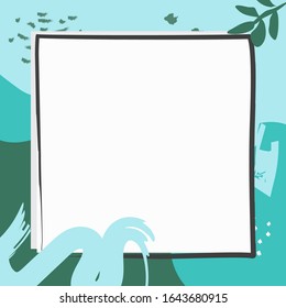 Abstrakter kreativer Hintergrund für Banner, Poster, Grußkarte, Cover, Flyer, Einladung. Helle geometrische Vektorillustration-Textur mit Schriftzeichen, Tinte, Pinselstriche. Illustration für Design.