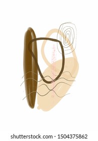 Abstract creative  background. Colorful shapes and textures. Freehand contemporary composition. Impressionism modern art for poster, banner, card, flyers, social media content
