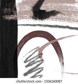 Abstract creative  background. Colorful shapes and textures. Freehand contemporary composition. Impressionism modern art for poster, banner, card, flyers, social media content
