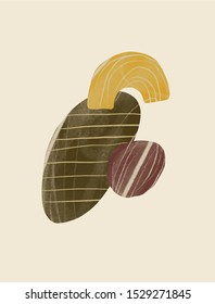 Abstract creative background. Colorful shapes and textures. Freehand contemporary composition. Impressionism modern art for poster, banner, card, flyers. Hand drawn vector illustration
