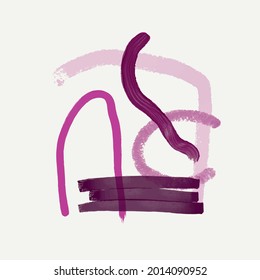 Abstract creative background. Colorful shapes and textures. Freehand contemporary composition. Impressionism modern art for poster, banner, card, flyers. 