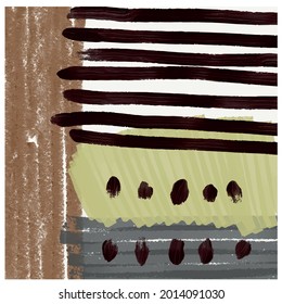 Abstract creative background. Colorful shapes and textures. Freehand contemporary composition. Impressionism modern art for poster, banner, card, flyers. 