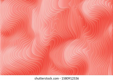 Abstract creative background in coral and pink gradient colors. Vector illustration.
