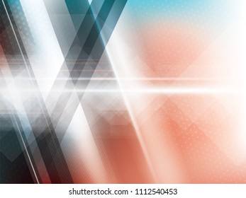 Abstract creative background of innovation and technology, mesh and texture of energy with dots, lines and bright lights. Science, technology, futurist and medical concept. Vector illustration.